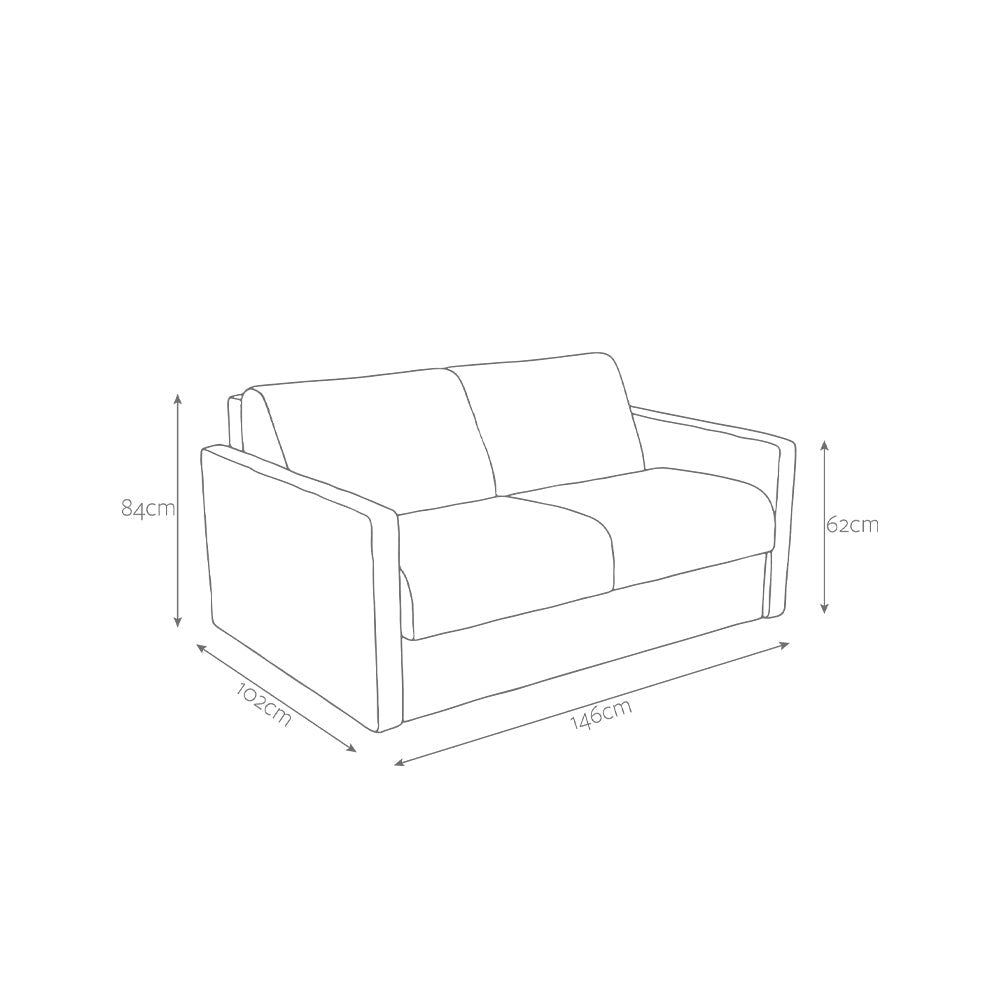 Jay-Be Slim Two Seater with Deep e-Sprung™ Mattress