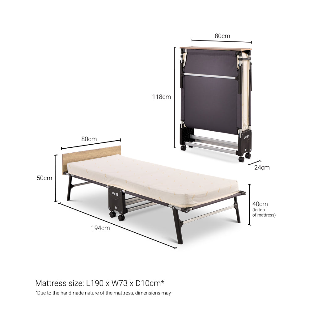 Jay-Be TC80 Tourist Folding Bed with Contract Mattress